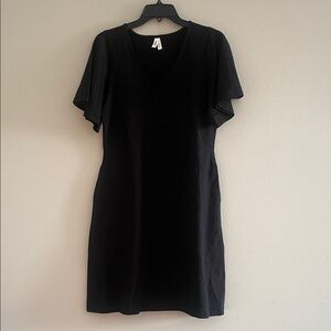 Pact Black Mid Length Dress Size M